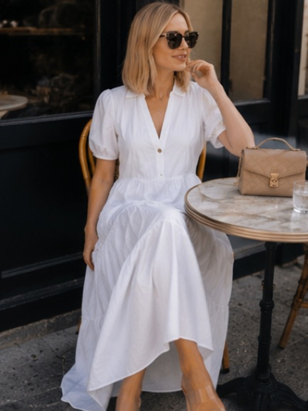 Zara  midi dress bloggers favorite - Picture 3 of 13